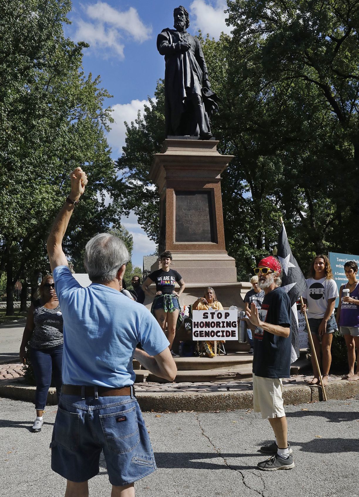 Debate continues over Columbus statue in Tower Grove Park